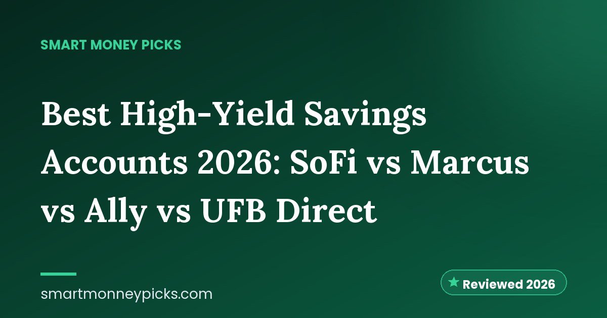 Best High-Yield Savings Accounts 2026: SoFi vs Marcus vs Ally vs UFB Direct